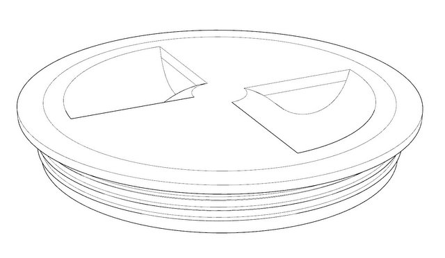 Rhino drawing of hatch cover